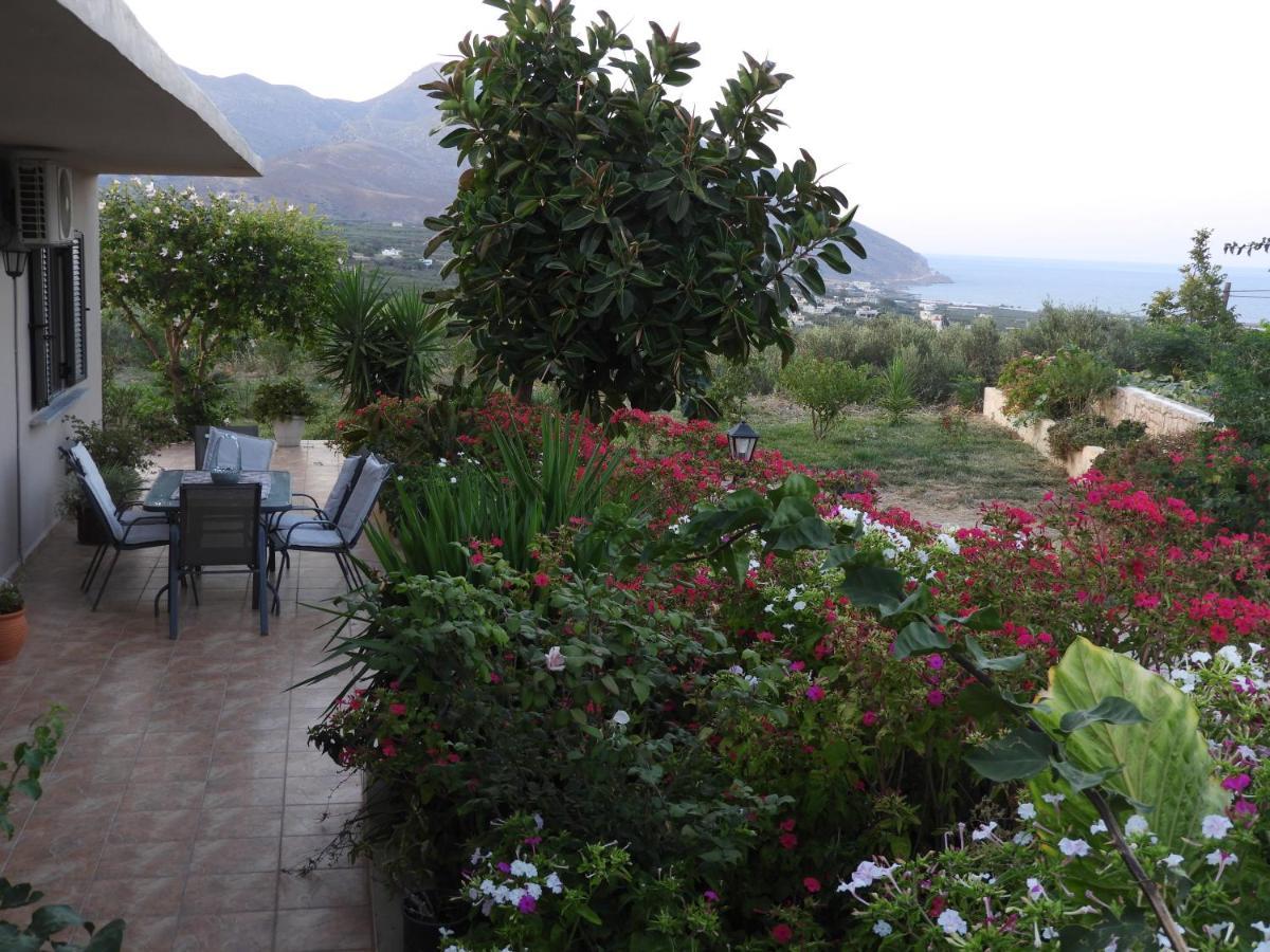 Chrissi'S House With Garden And Sea View Zerviana Villa Kissamos Exterior photo
